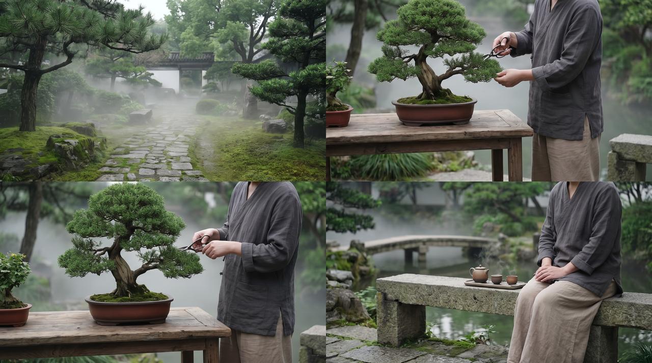 香蕉视频园艺生活视频 – 盆景修剪技艺视频教程，zdpzlu.cn